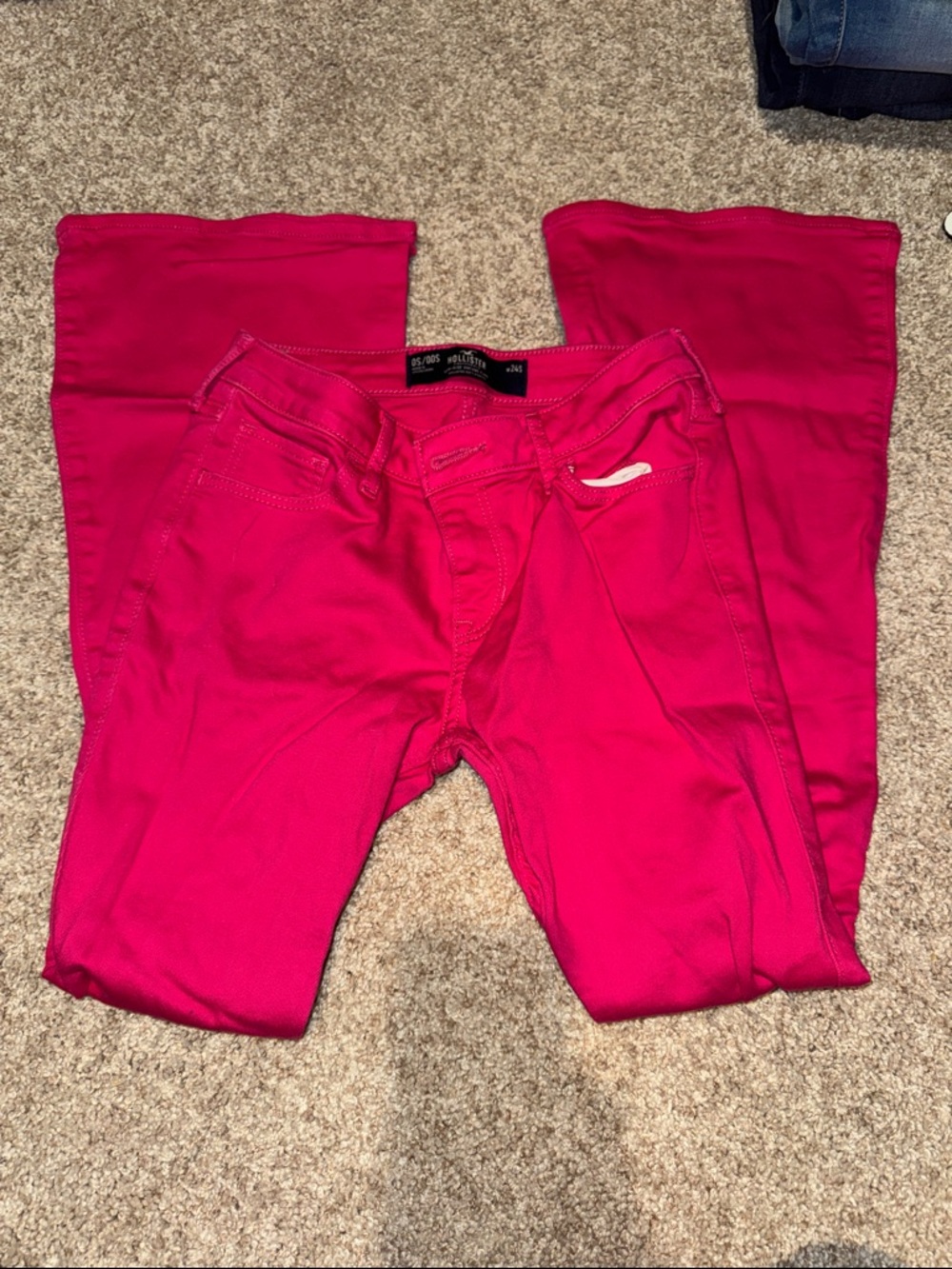 Hollister Bright Pink Flare Jeans